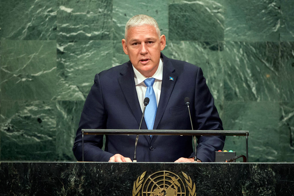 Prime Minister Allen Michael Chastanet of Saint Lucia addresses the general debate of the General Assembly’s seventy-first session. UN Photo/Cia Pak