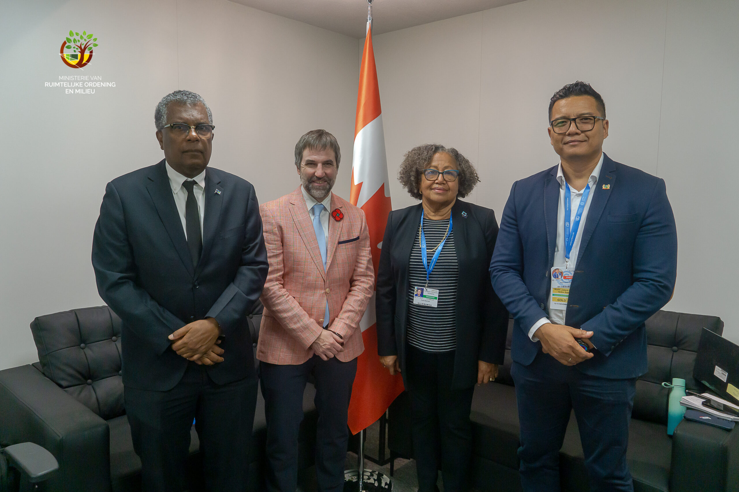 COP 29 SG and Ministers of the Bahamas and Suriname at meeting with CANADA-48