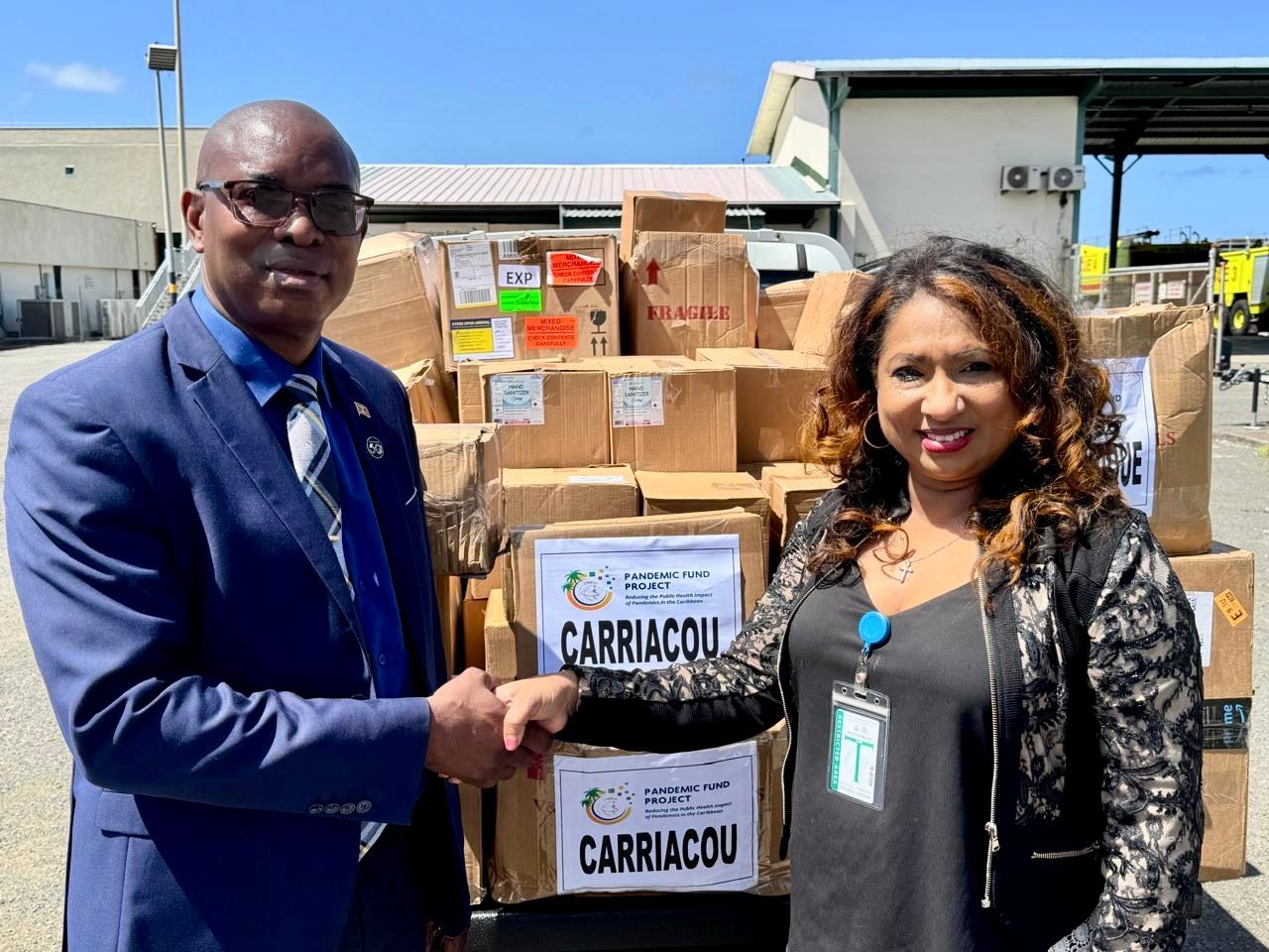 Hurricane Berly donation by CARPHA