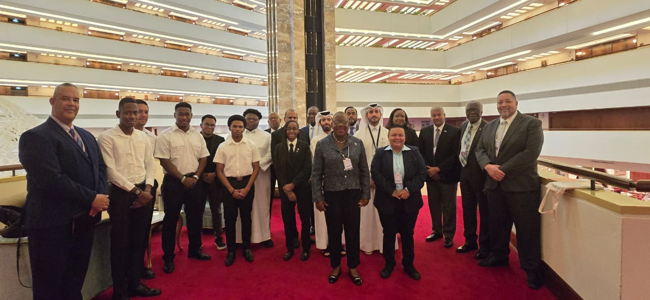 ICAO Conference - CARICOM Delegation with students