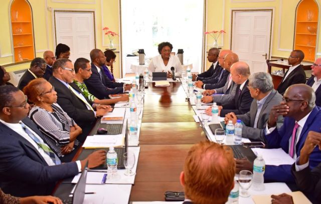 Mia-Mottley-meeting-with-regional-private-sector-at-Illaro-Court-2019