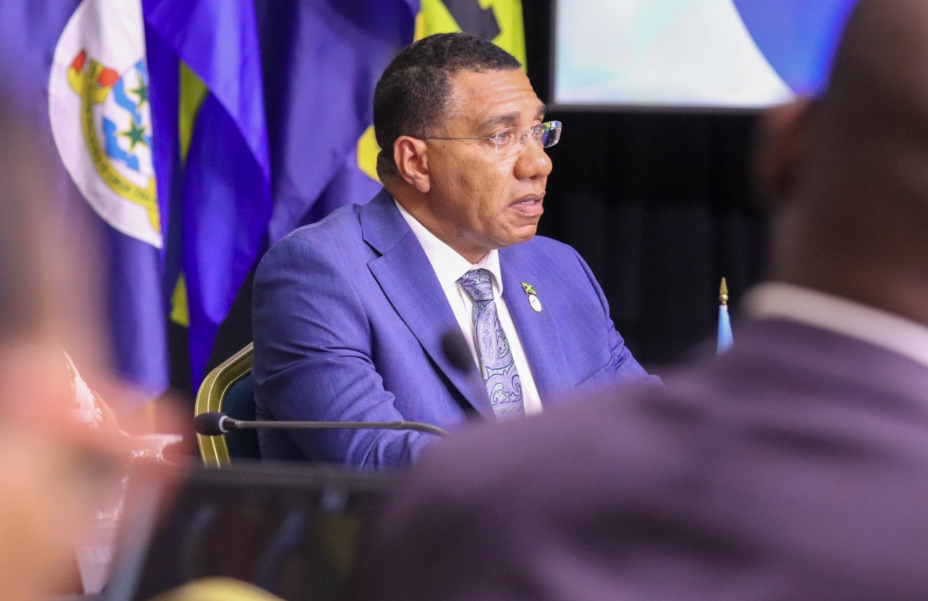 PM Holness at press conference