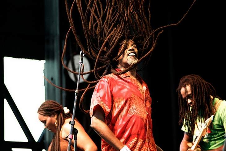 OUTSTANDING: Members of the Haitian band, Boukman Eksperyans, one of the island nation’s most treasured bands, had guests on their feet as Carifesta XII was launched in the Haitian capital of Port-au-Prince last week. The band’s rousing p