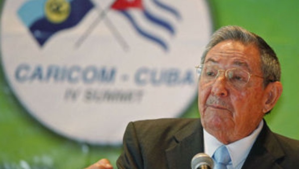 Cuban president Raul Castro expresses his gratitude on behalf of the Cuban people at the last Caricom-Cuba summit held in Saint Lucia in 2011. | Photo: Reuters