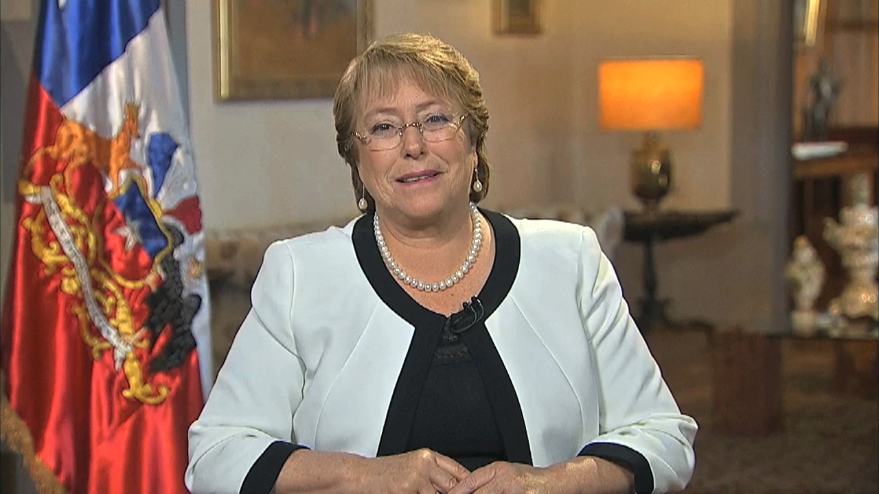 Chilean President Michelle Bachelet