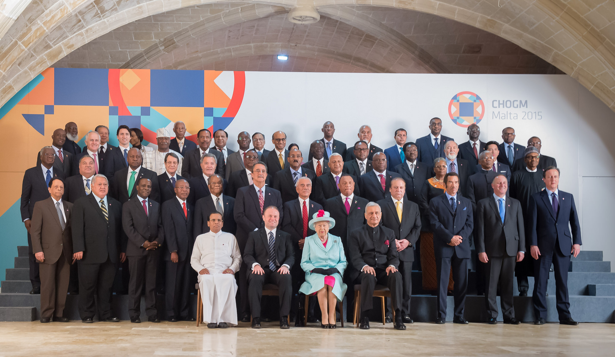 CHOGM Malta 2015 Official Family Photo (credit the commonwealth Secretariat)