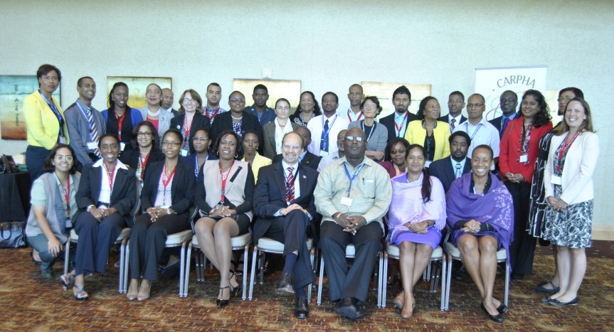 Participants of the Caribbean Regional Health Security (CHRS) meeting