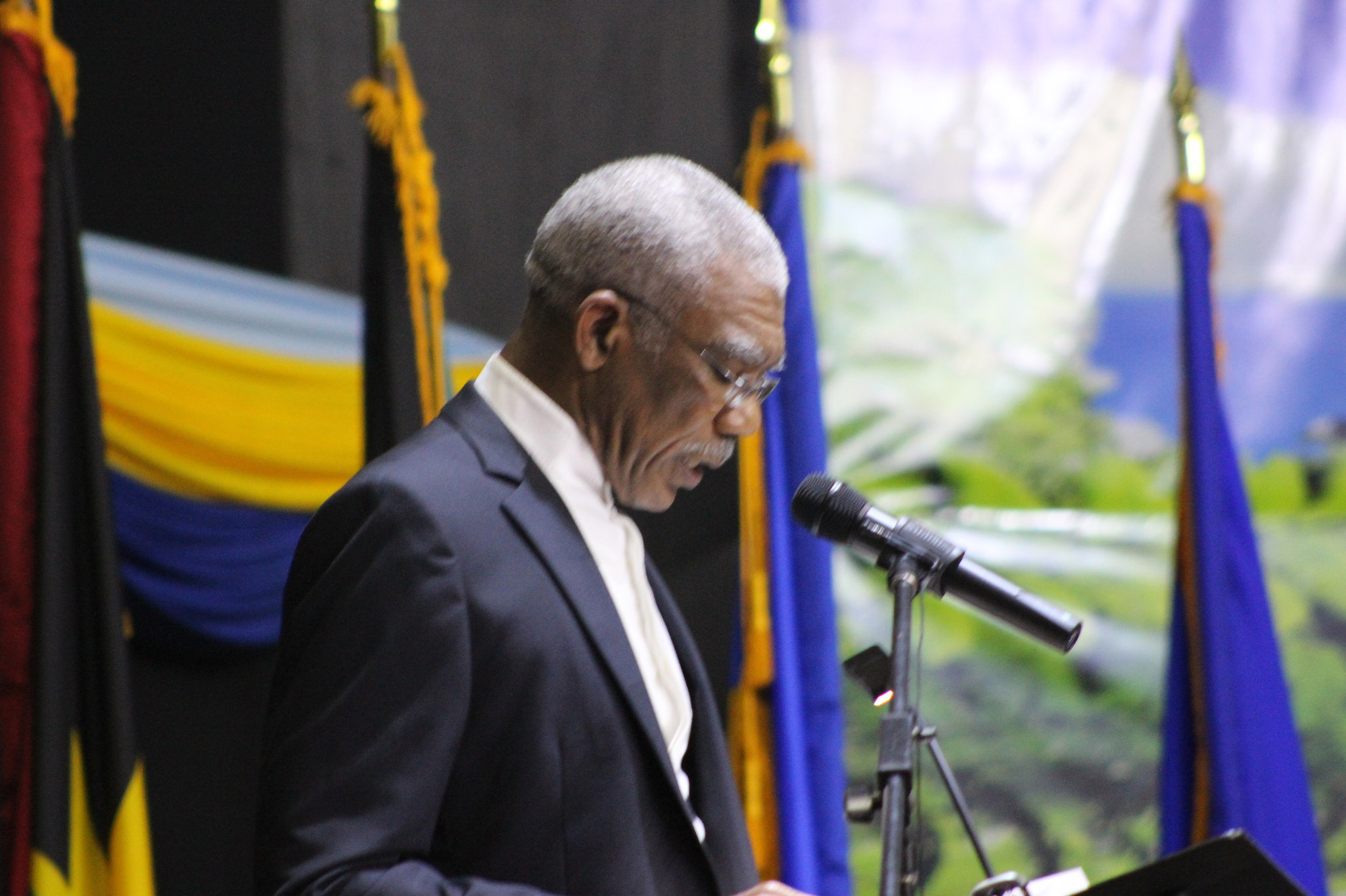 Outgoing Chairman of CARICOM H.E. David Granger