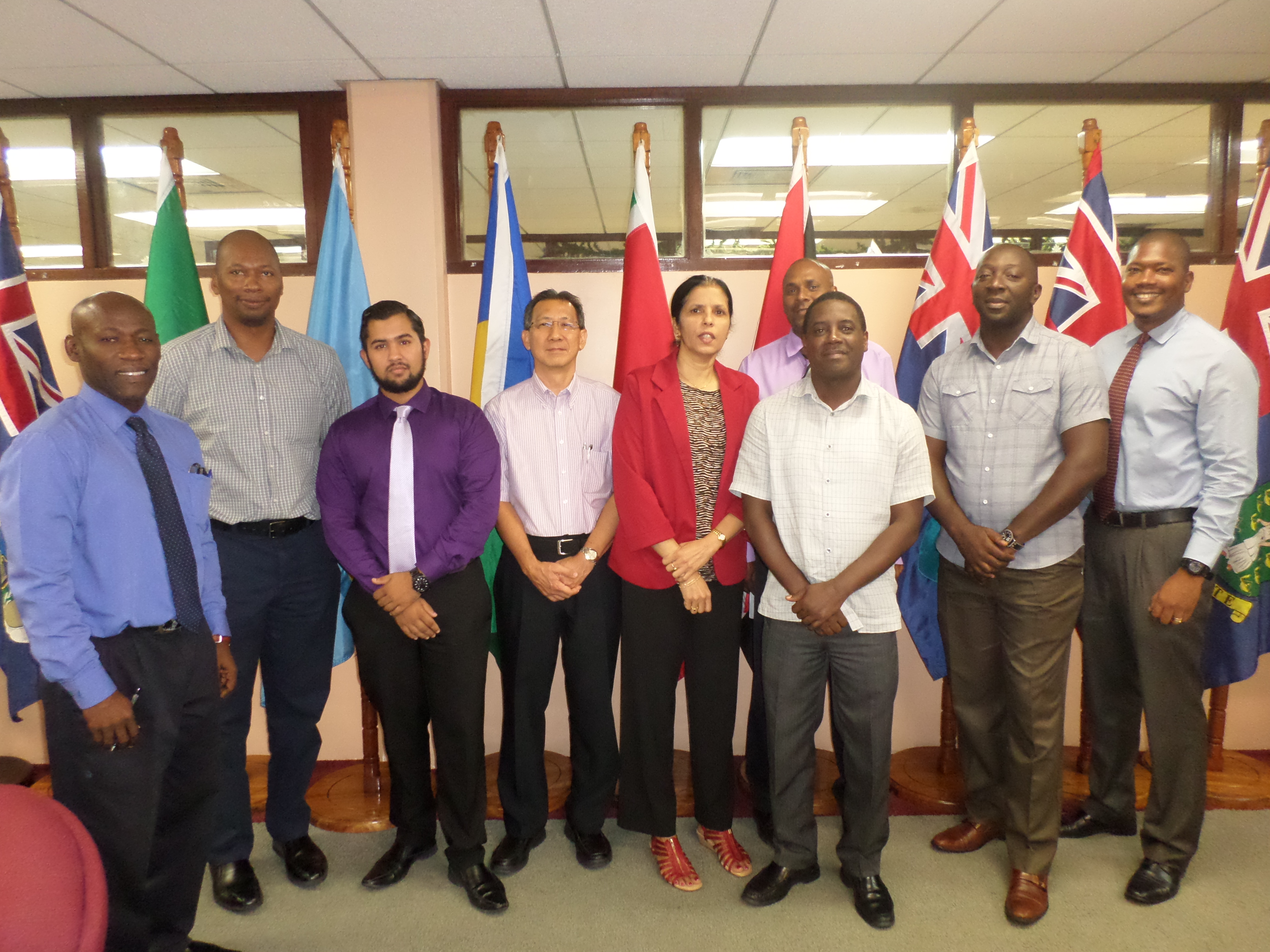 CARICOM Deputy Secretary General with CARICOM Secretariat Housing App Team