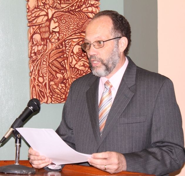 Ambassador Irwin LaRocque, CARICOM Secretary-General delivers remarks at the ceremony.