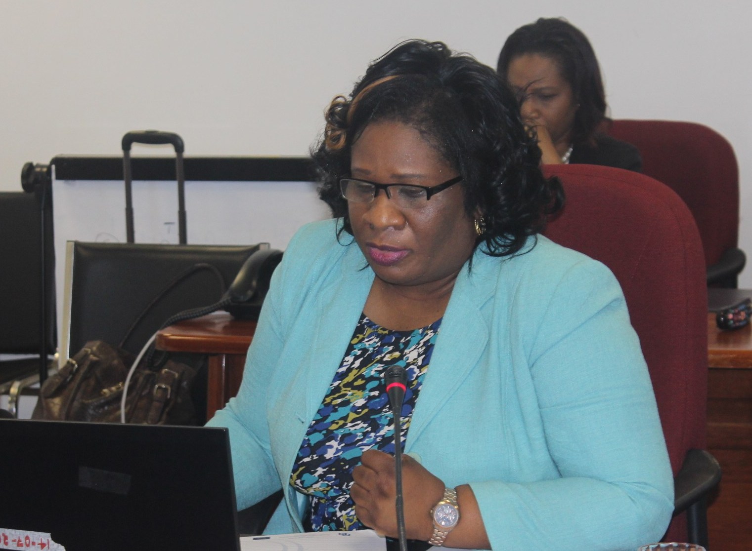 Ms. Jennifer Britton, Deputy Progamme Manager, ICT4D at the round table on Thursday