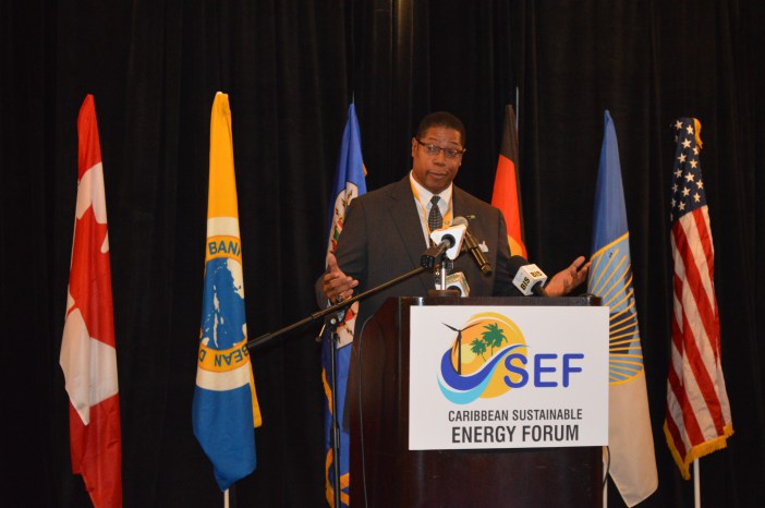 Mr. Jerry Butler, Executive Director, IDB addresses CSEFV opening