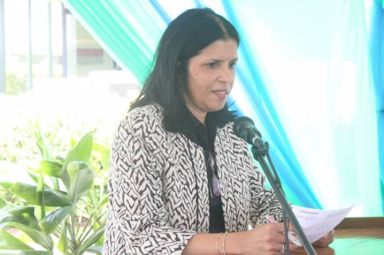 Deputy Secretary General of the CARICOM Secretariat speaking to staff at a luncheon hosted by the CARICOM Staff Association in commemoration of International Women&rsquo;s Day on 08 March 2016