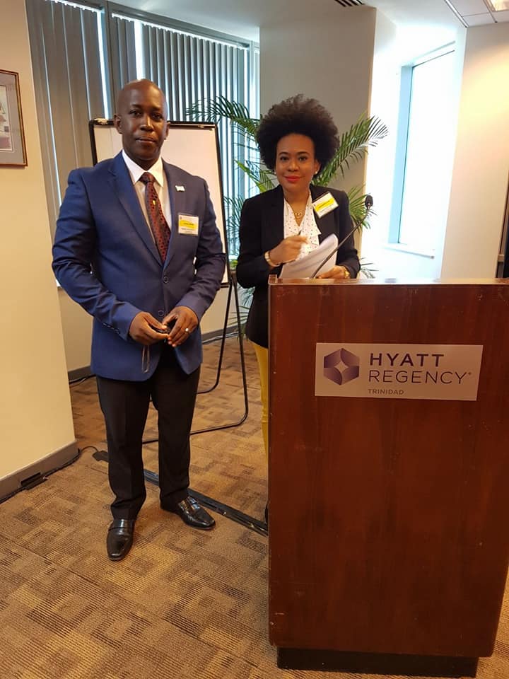 Pancap youth advisor dr astell collins and youth advocacy training facilitator kesaundra alves