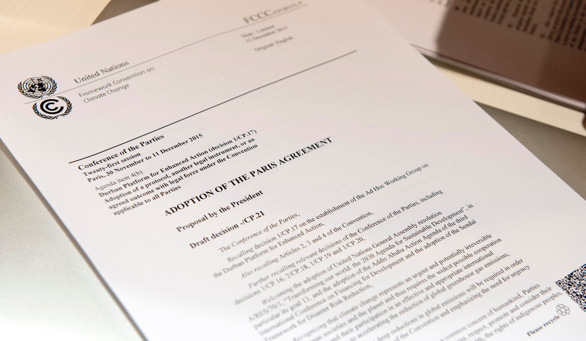 Paris Agreement on Climate Change