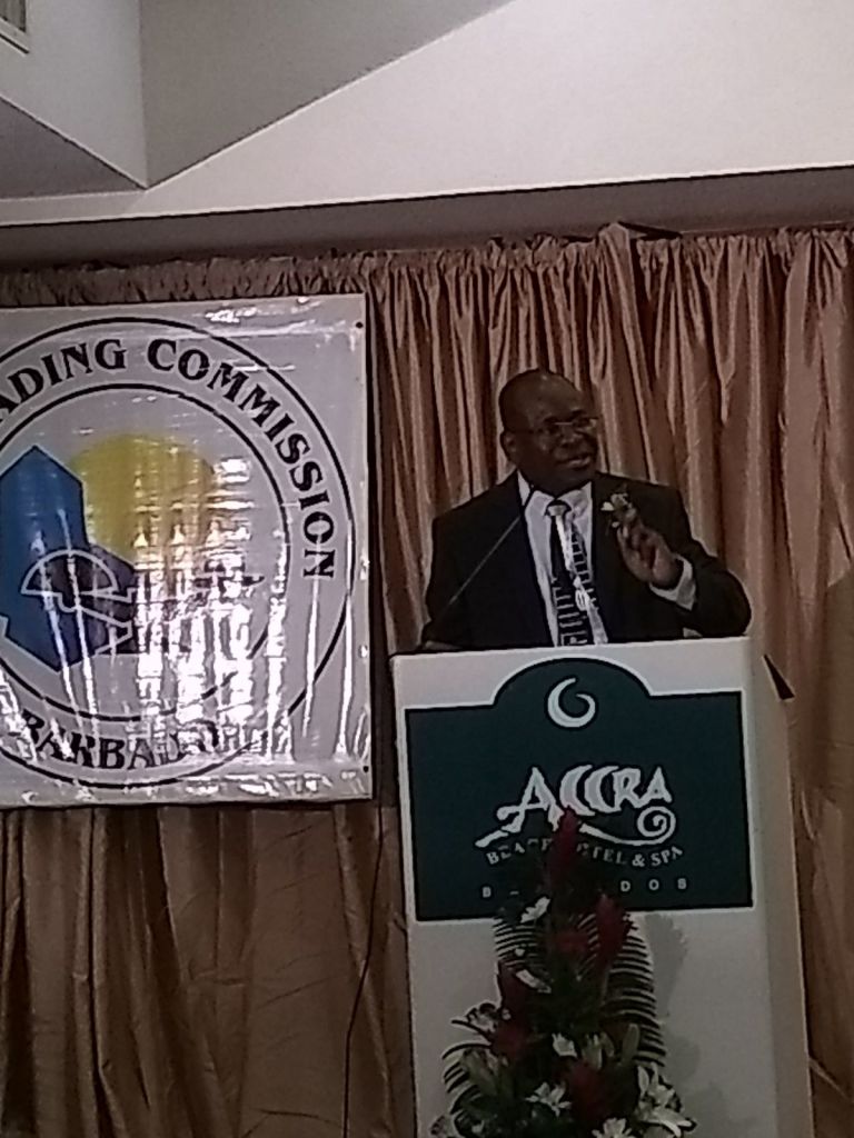 Mr. Philip McClauren, Deputy Programme Manager, CSME, at the forum Thursday evening