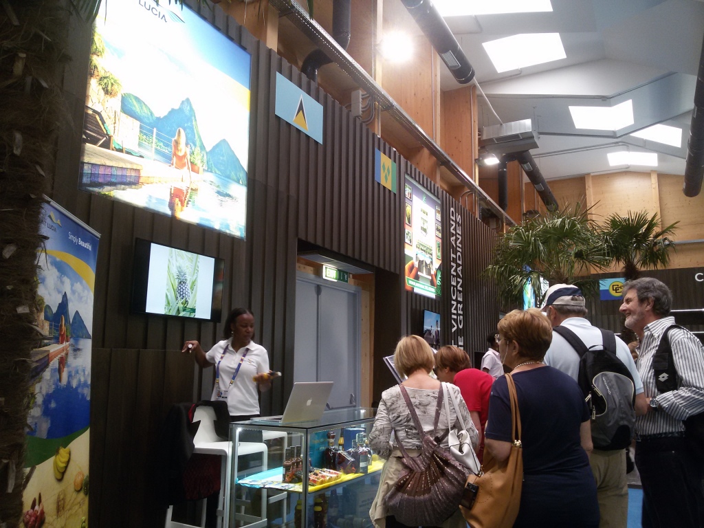 A section of the CARICOM Pavilion at Expo Milano 2015.