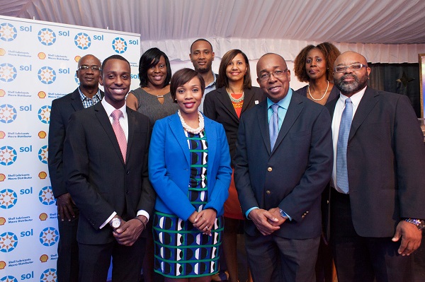 Dwayne Worrell, Marketing Assistant (SOL CARIBBEAN LTD), Gina Cummins, Brand, Communications & External Affairs Manager (SOL CARIBBEAN LTD), Andrew Rollins, Director and CFO of The Sol Group, Robert Jackson, General Manager ( Sol Petroleum Jamaic