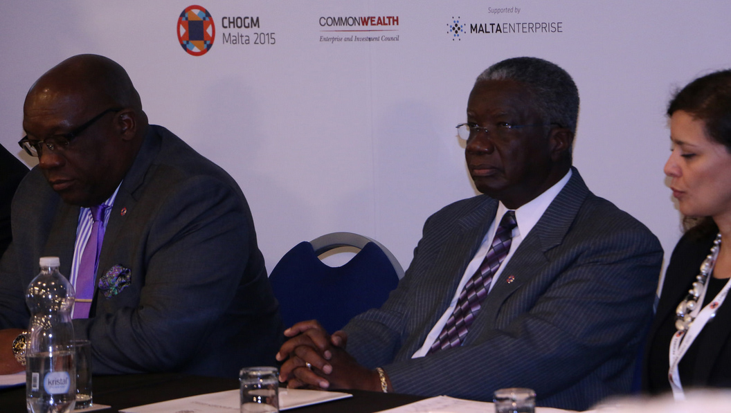 Prime Minister Freundel Stuart at the Business Form , Malta 2015