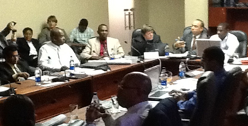 Section of the Meeting for Close–out of ADA Component of the CREDP-GIZ Project on 5 March 2103 in the Dominican Republic