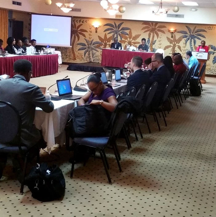 The workshop in session in Antigua and Barbuda