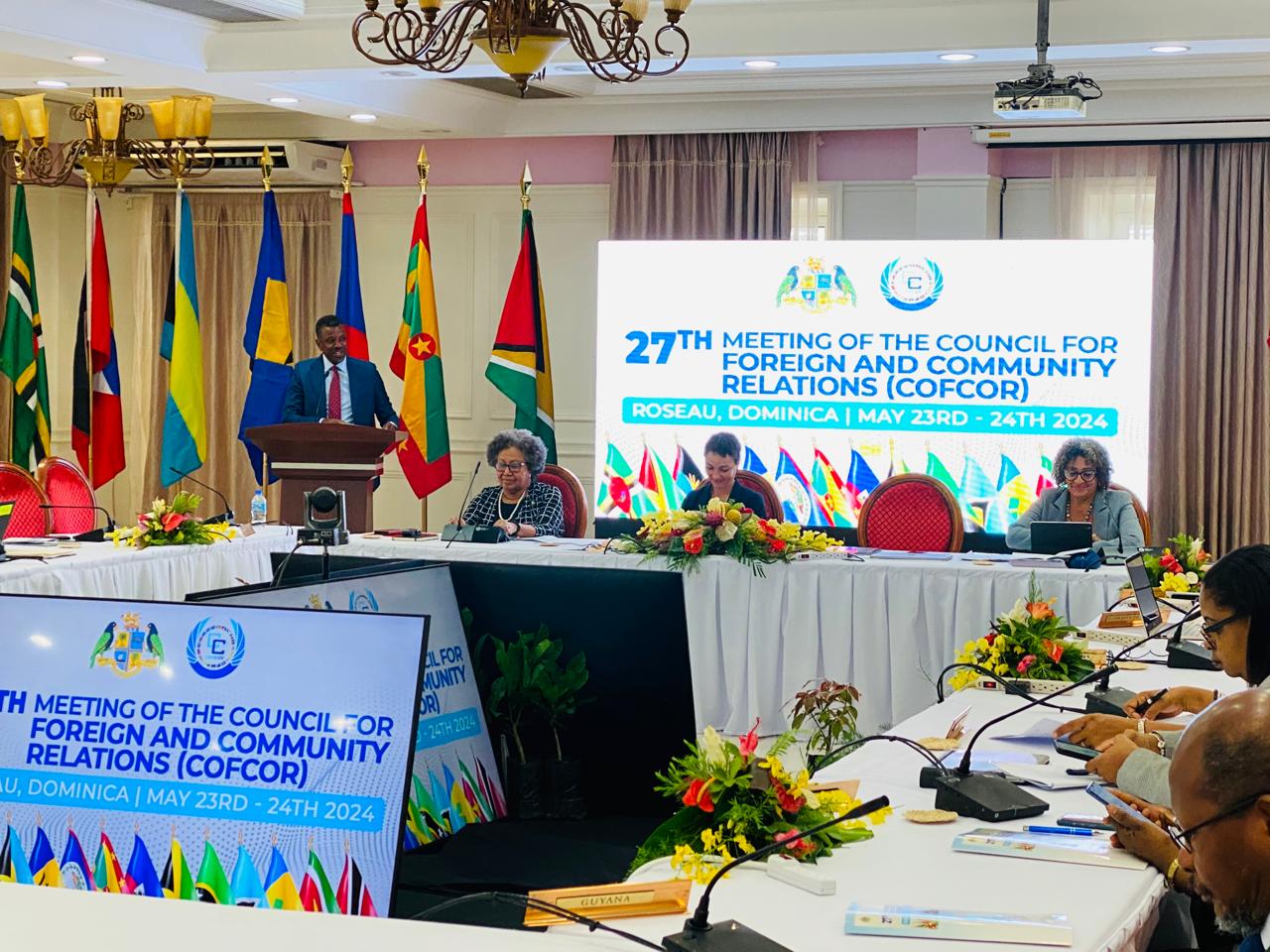 Dr Vince Henderson speaking at COFCOR