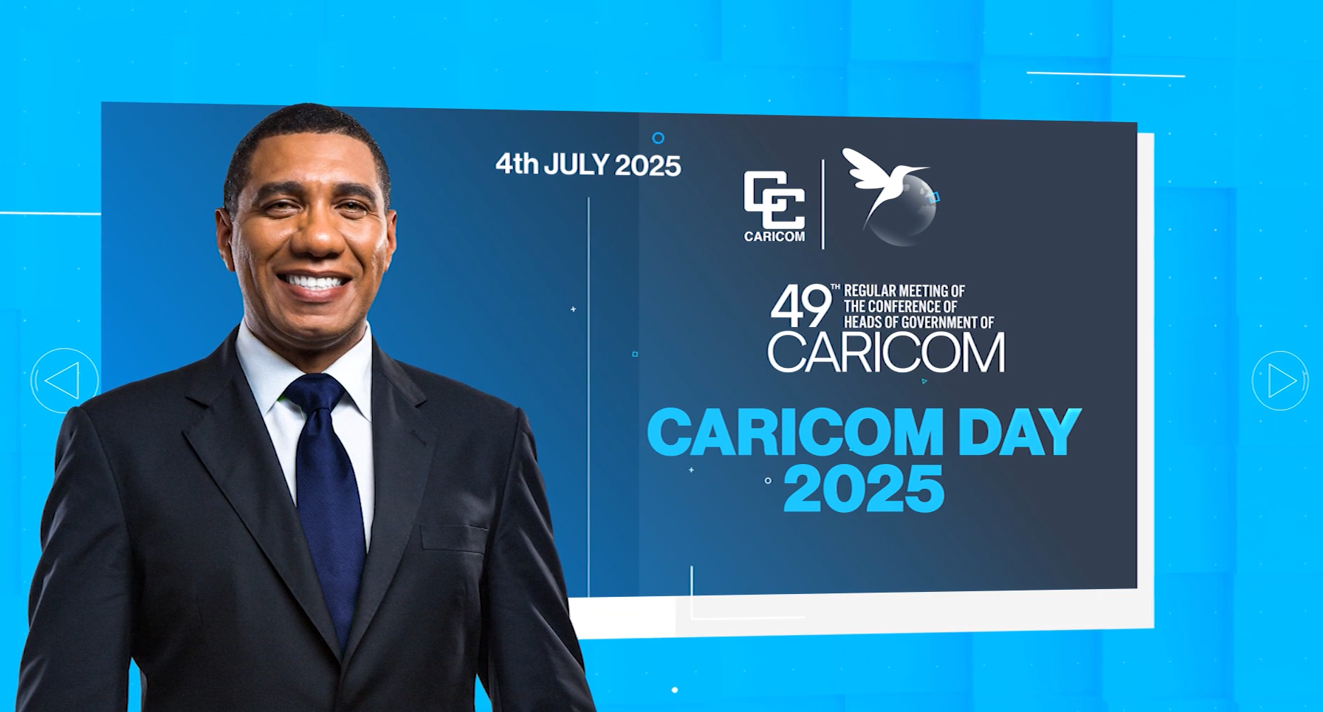 Dr. The Most Honourable Andrew Holness, ON, PC, MP