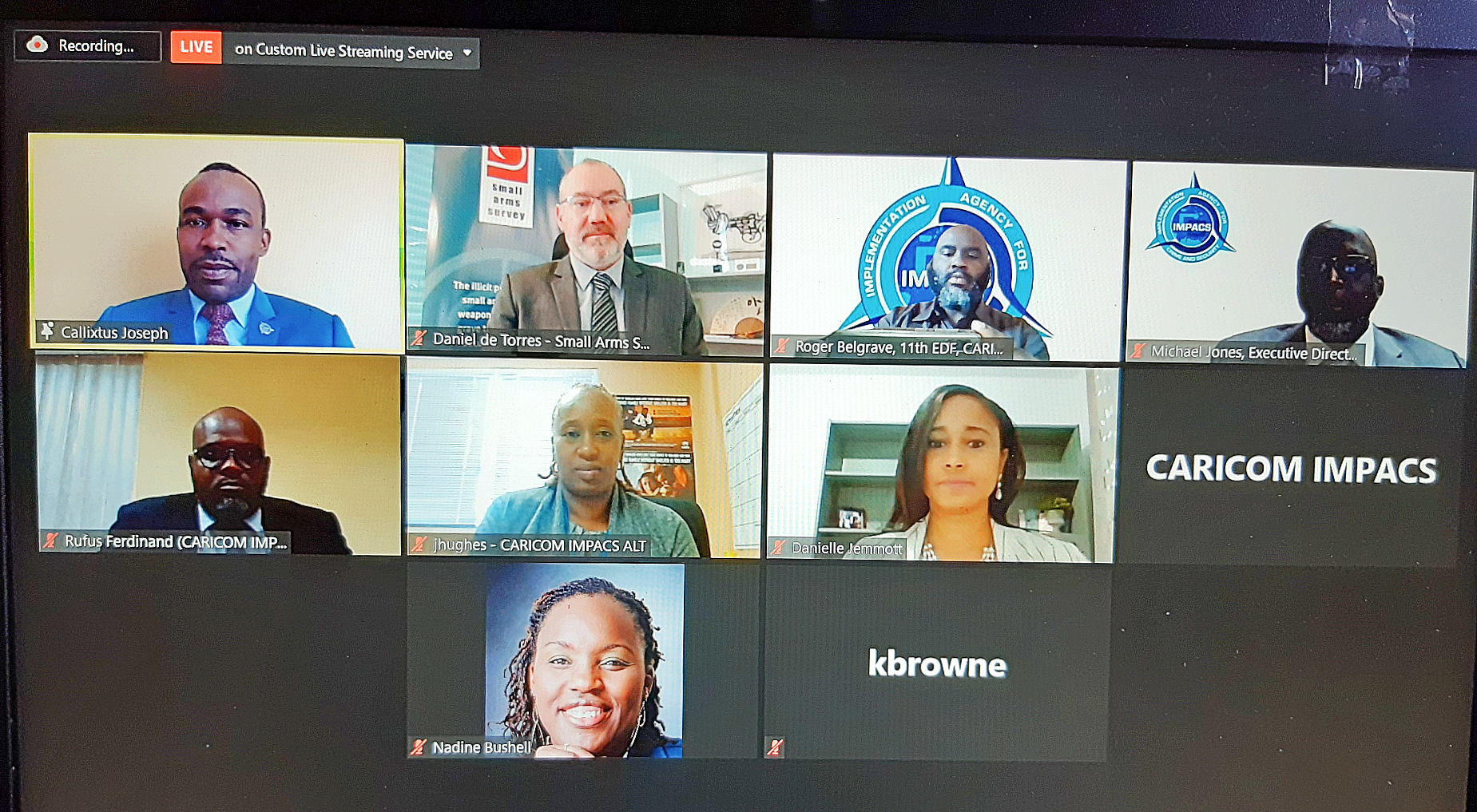 IMPACS-Cross-section of internal participants of the virtual e-signing ceremony