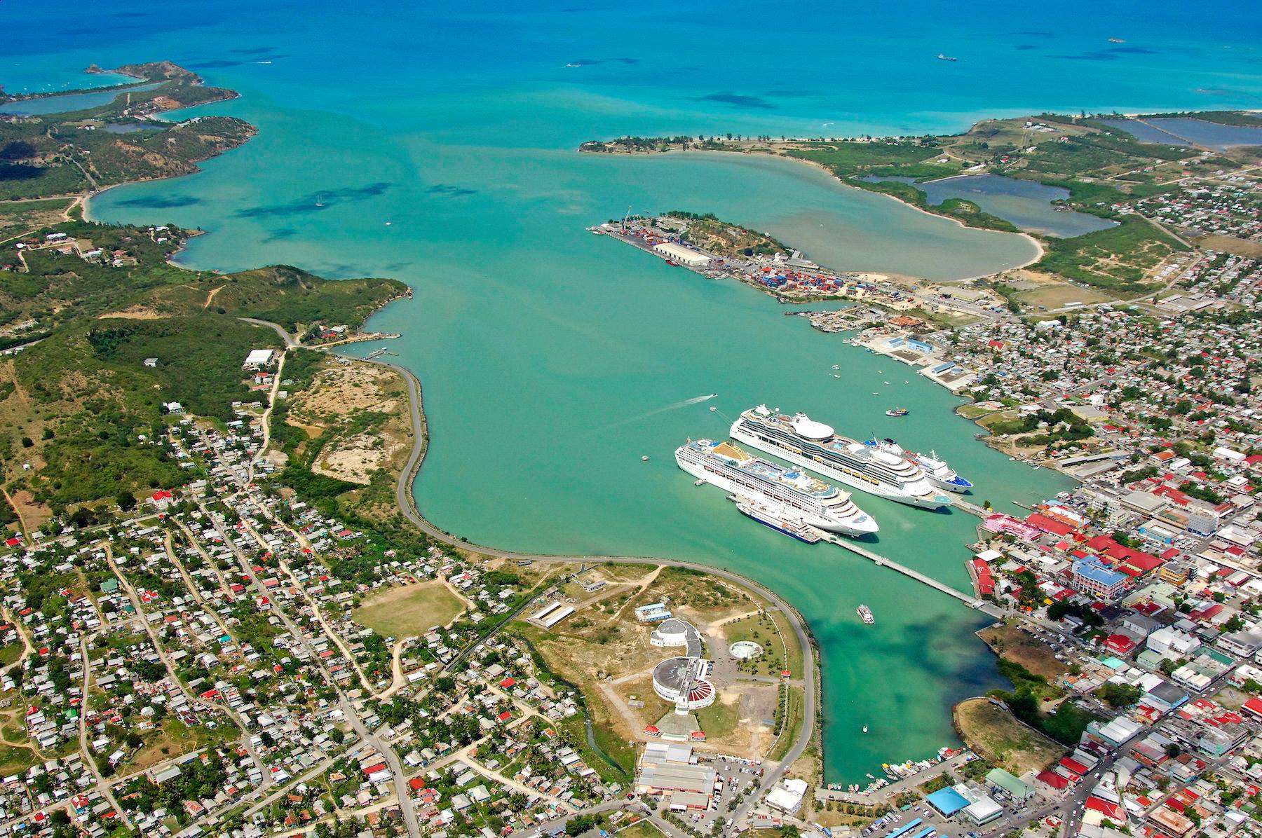 Panoramic shot of St. JOhn's, Antigua and Barbuda (PM FB)