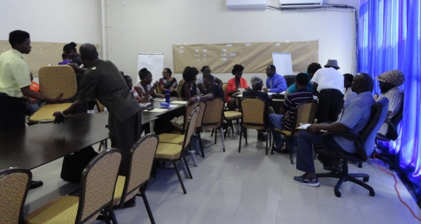 Participants in the National QI dialogue on agriculture in Antigua &amp; Barbuda