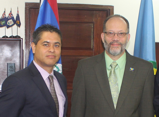The Plenipotentiary Representative of Belize to the Caribbean Community (CARICOM), His Excellency Francisco Daniel Gutierrez presented his Credentials to the Secretary-General of CARICOM, Ambassador Irwin LaRocque, on Wednesday, 13 January 2016 at 8: