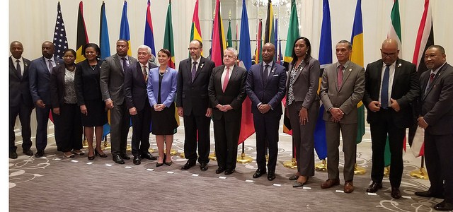 CARICOM Foreign Ministers, Secretary-General and US Deputy Secretary of State following their meeting in New York