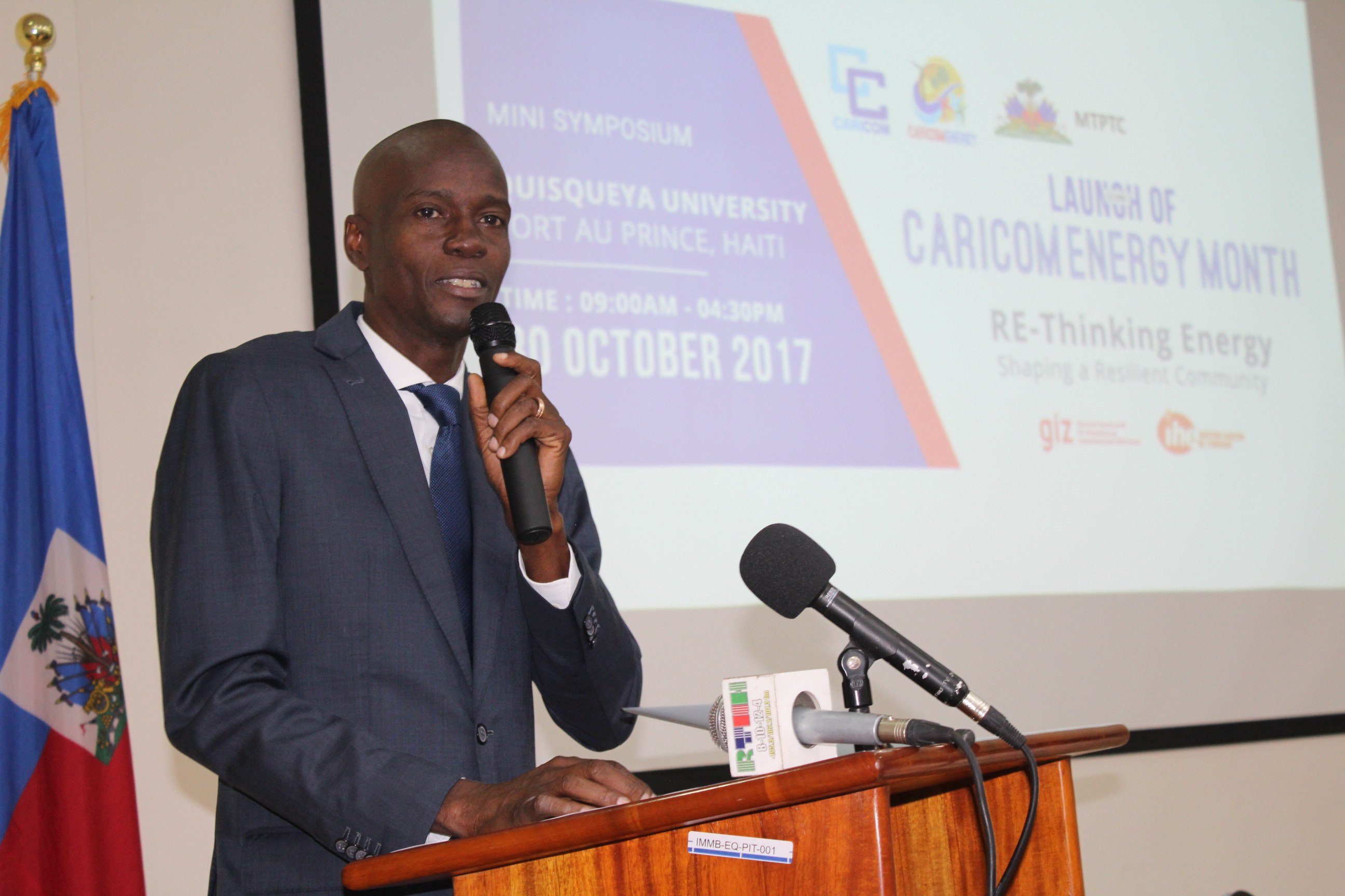 FLASHBACK: President of Haiti, His Excellency Jovenel Moise addressing the launch of CEM last year