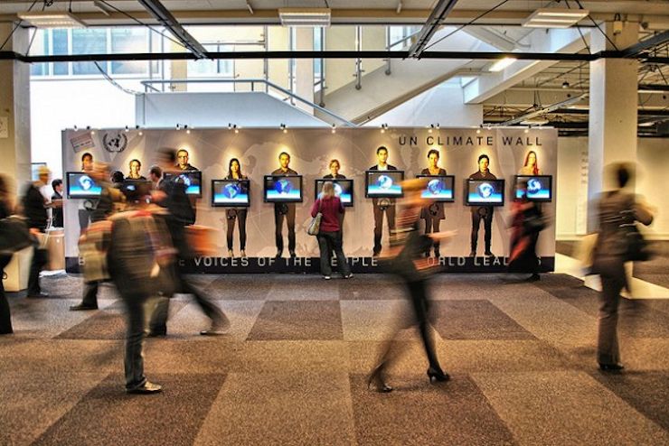 UN Climate Wall at COP 15, Copenhagen. (Credit: Troels Dejgaard Hansen/cc by 2.0)