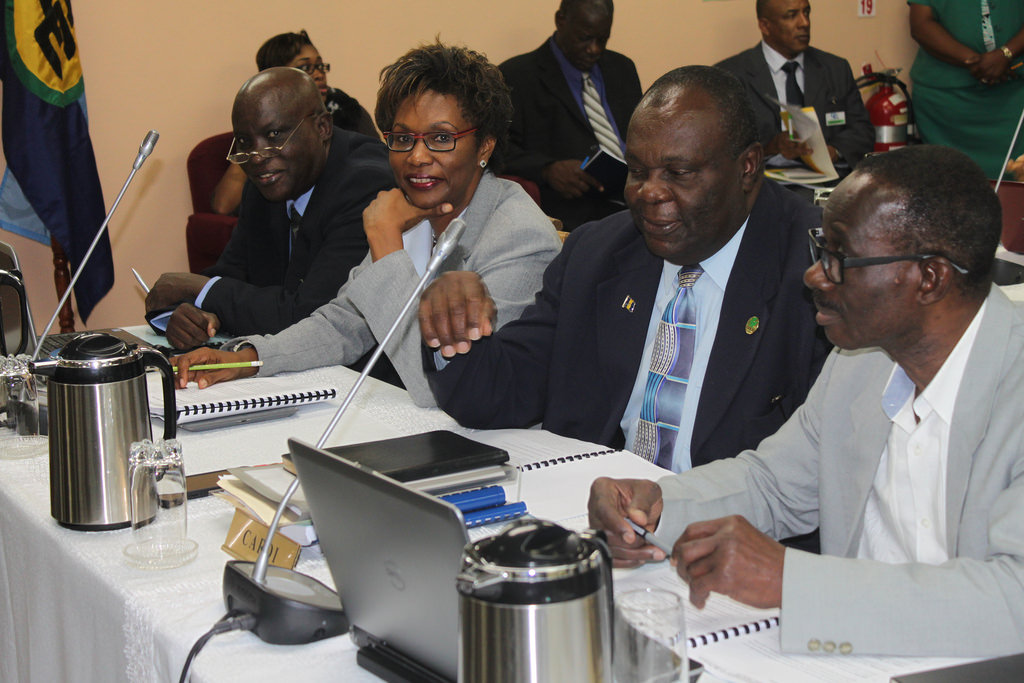Delegates at the Fifty-Ninth Meeting of the Council for Trade and Economic Development (COTED) on Agriculture at the CARICOM Secretariat, 8 October, 2015.