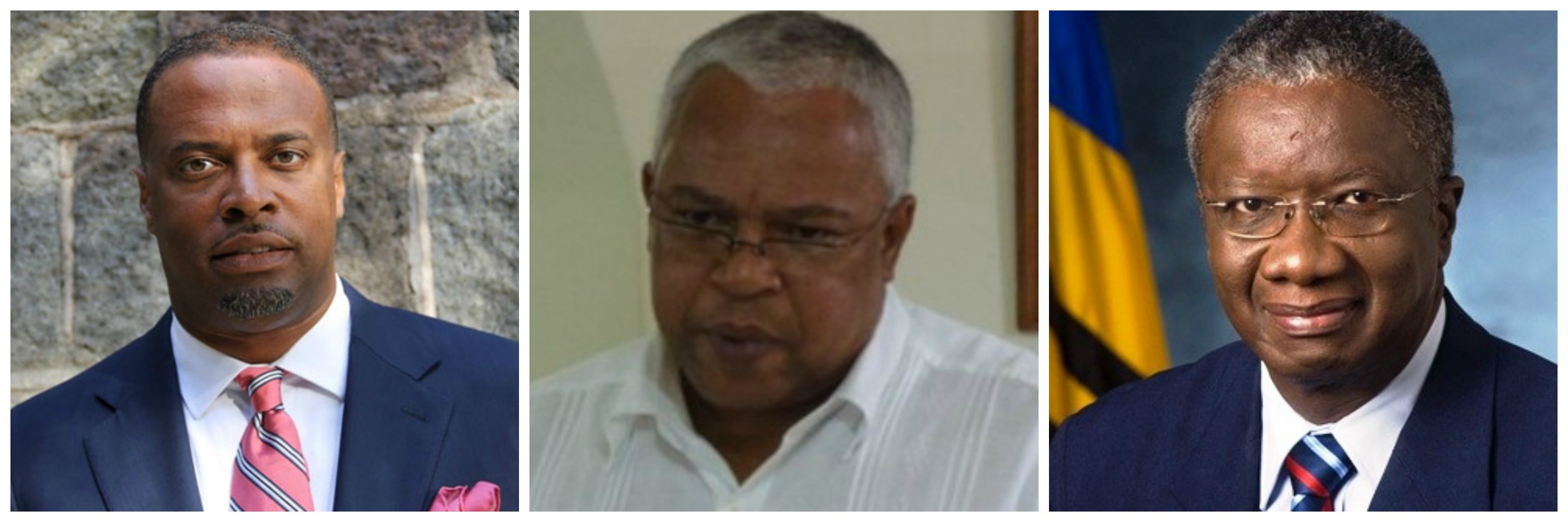 St. Kitts-Nevis Minister of Foreign Affairs, Hon. Mark Brantley; Cuban Ambassador H.E. Hugo Ruiz Cabrera; Caricom Chairman, Hon. Freundel Stuart, Prime Minister of Barbados  By R. Wilson