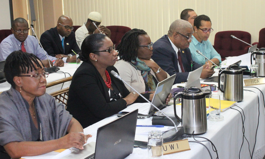 The Meeting of officials underway at the CARICOM Secretariat on Tuesday ahead of the Special Ministerial Meeting of the COTED on Agriculture which convenes in Georgetown on Thursday