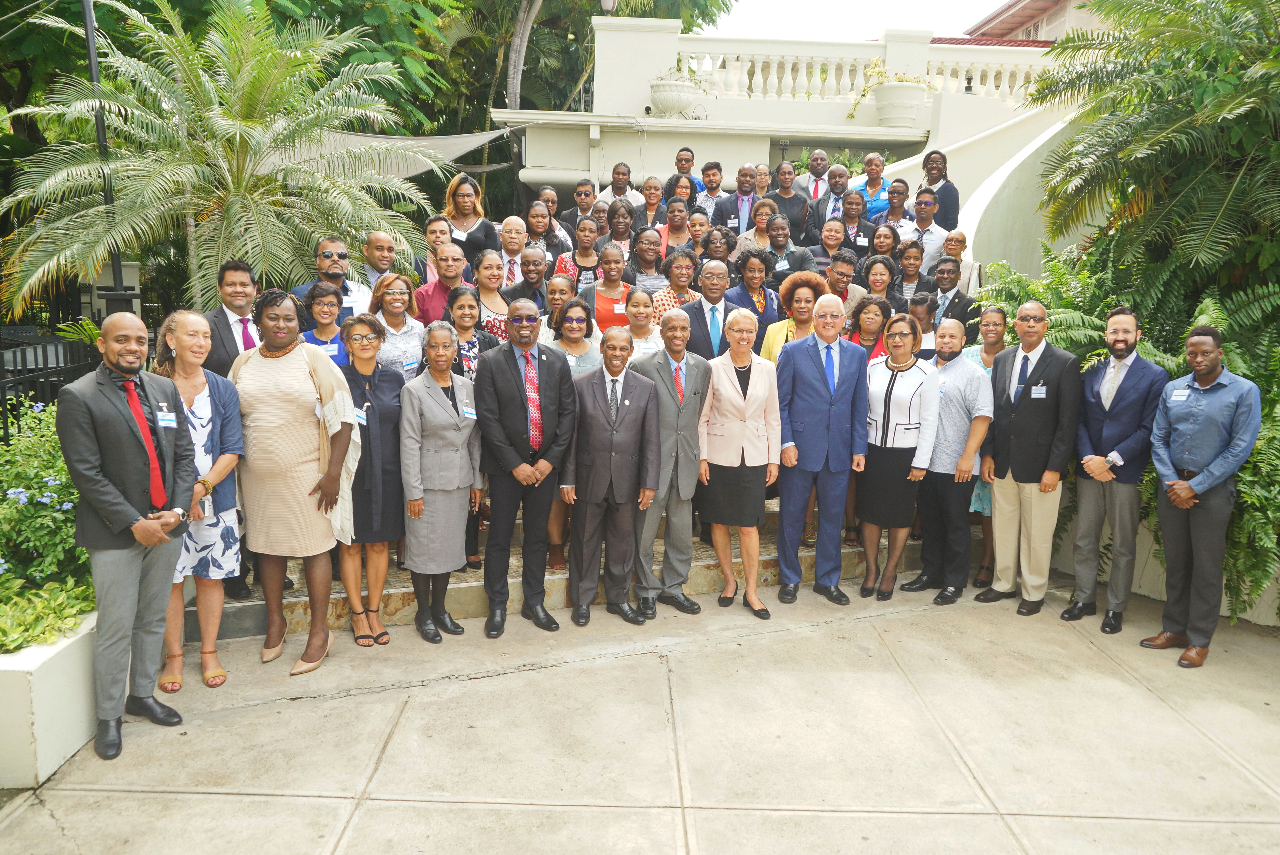 Hon. . Delroy Chuck, Minister of Justice, Jamaica with participants of the Regional Meeting for Advancing Recommendations for Addressing Gaps in the Human Rights Response under the PANCAP Justice For All Programme