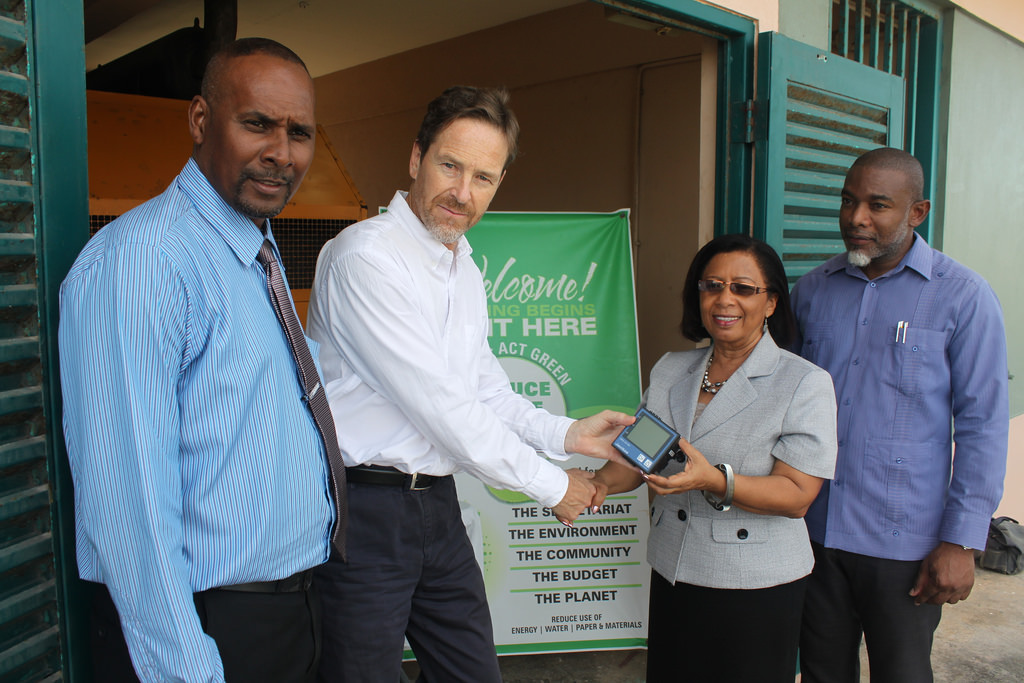 Mr. Ian Cole, Senior Project Officer, Maintenance, Administrative Services Unit; Mr. Glynn Morris, Energy Advisor - REETA (Renewable Energy and Energy Efficiency Technical Assistance); Ms. Carol Corbin, Programme Manager, Administrative Services Unit