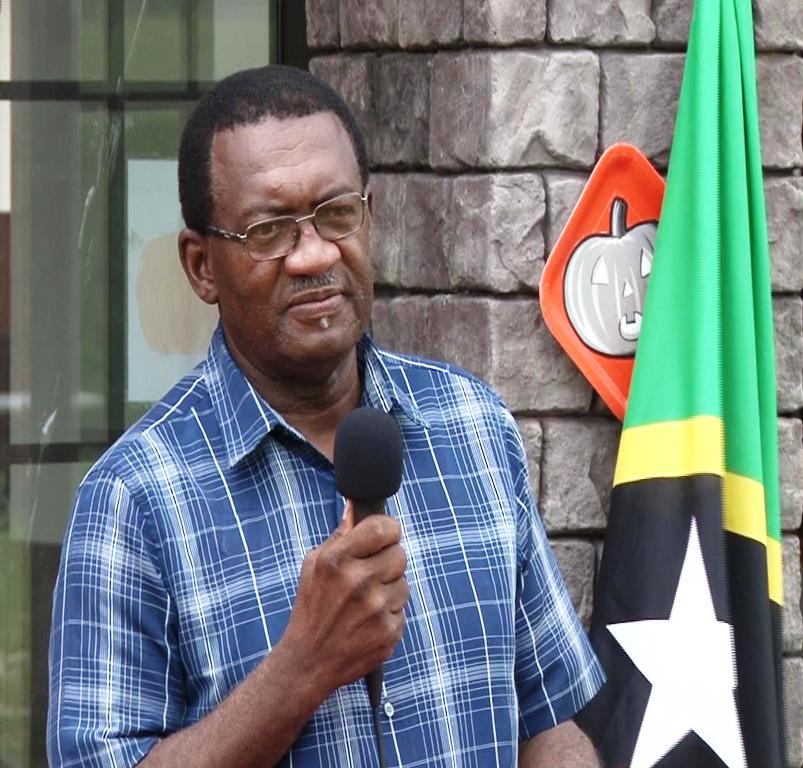 Honourable Eugene Hamilton, Minister of Agriculture says locally grown produce are more beneficial than those that are imported. (Photo via St. Kitts and Nevis Information Service)