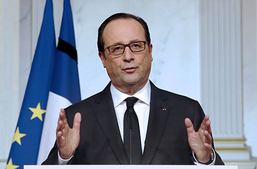 French President Francois Hollande
