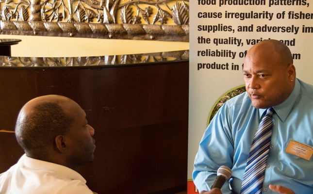 Lester Arnold shared his thoughts about the Communication Symposium