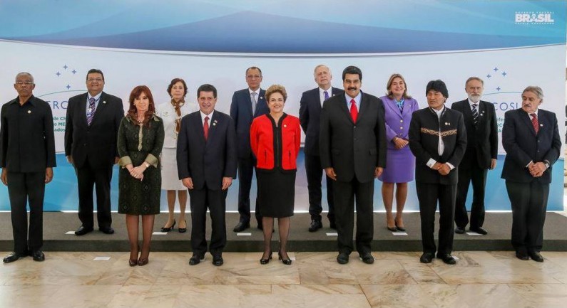 The Mercosur Summit is being hosted by the Brazilian Head of State, Dilma Rousseff.  Along with Granger and Maduro, the presidents of Argentina, Cristina Fern&aacute;ndez; Paraguay, Horacio Cartes, Uruguay, Tabare Vazquez, and Bolivia, Evo Morales ar