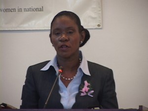 Hon  MS. Jennifer Webster, Minister of Human Services and Social Security