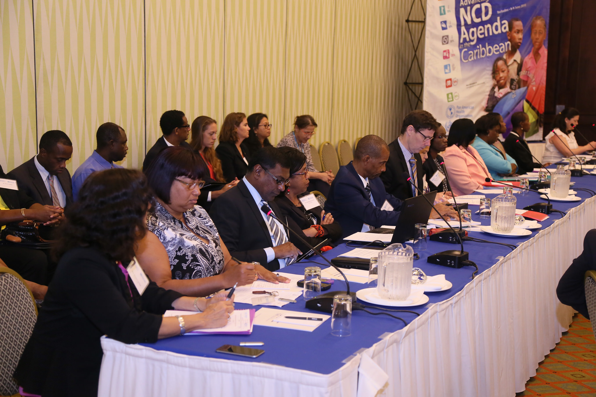 Delegates at the Meeting in Barbados (Photo via PAHO)