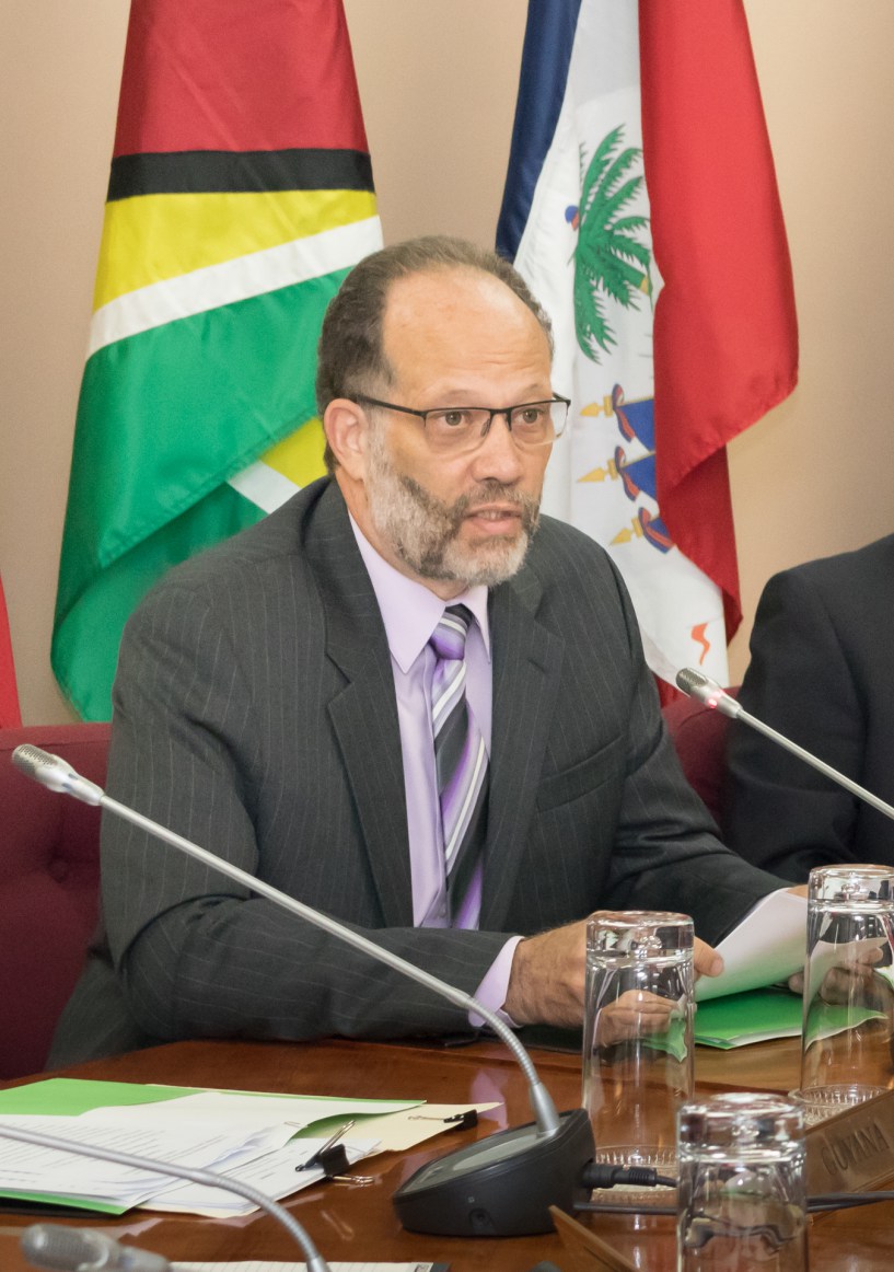 CARICOM Secretary-General, Ambassador Irwin LaRocque, makes remarks at the Opening of the 71st Special Meeting of the Council for Trade and Economic Development (COTED) Agriculture, at the CARICOM Secretariat, Georgetown, Guyana.