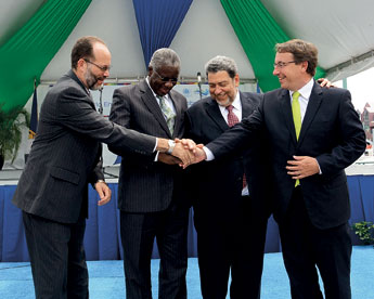&lsquo;Commitment, Cooperation and Climate Change&rsquo; were the main buzz words which kept popping up at yesterday&rsquo;s Global Celebration of the 42nd World Environment Day. Judging from the expressions of these gentlemen, the Caribbean region s