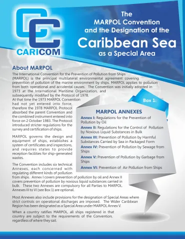 Cover page for The MARPOL Convention and the Designation of the Caribbean Sea as a Special Area