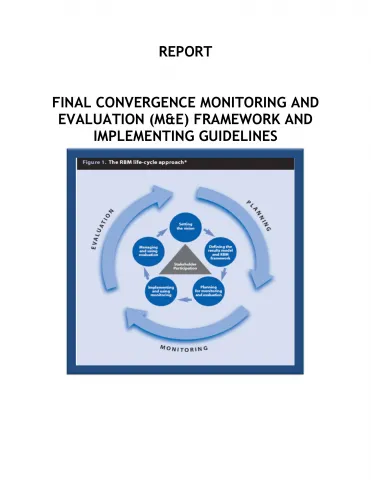 Cover of CARICOM report on convergence monitoring and evaluation framework for youth and crime prevention programmes.