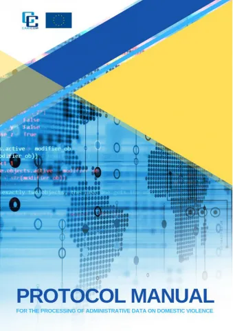 Cover page of the CARICOM protocol manual on processing administrative data related to domestic violence.